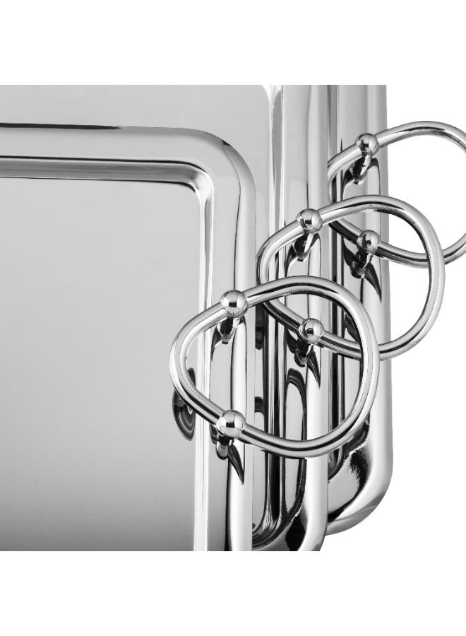 ريفان ✨ تباسي تقديم فاخرة – طقم 3 قطع بتصميم عصري ولمعان مرآتي ✨ - Image 5